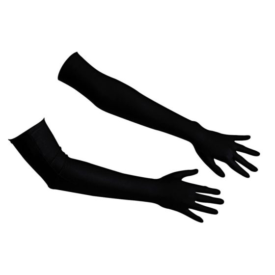 Cottelli - Rękawiczki satynowe - czarne (S-L)