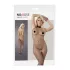 NO:XQSE - Bodystocking z kołnierzem - siateczka - czarny - M/L