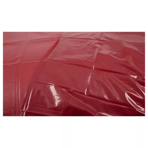 Fetysz - lakierowane prześcieradło - 200x230 cm (czerwone)