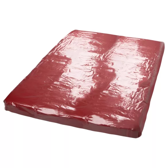Fetysz - lakierowane prześcieradło - 200x230 cm (czerwone)