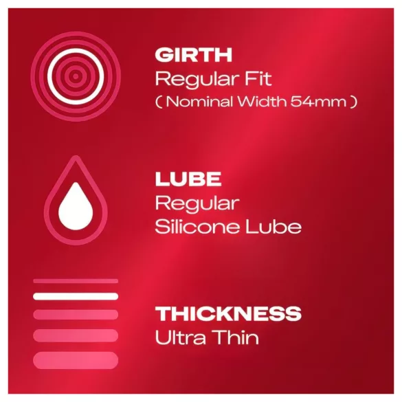 Durex - prezerwatywy ultra cienkie - naturalne odczucie - 10 sztuk
