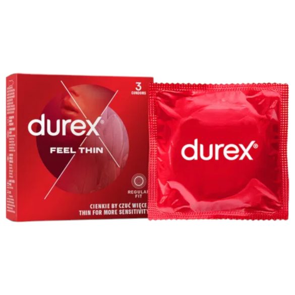 Durex Feel Thin - Prezerwatywy Ultrat cienkie (3 szt.)