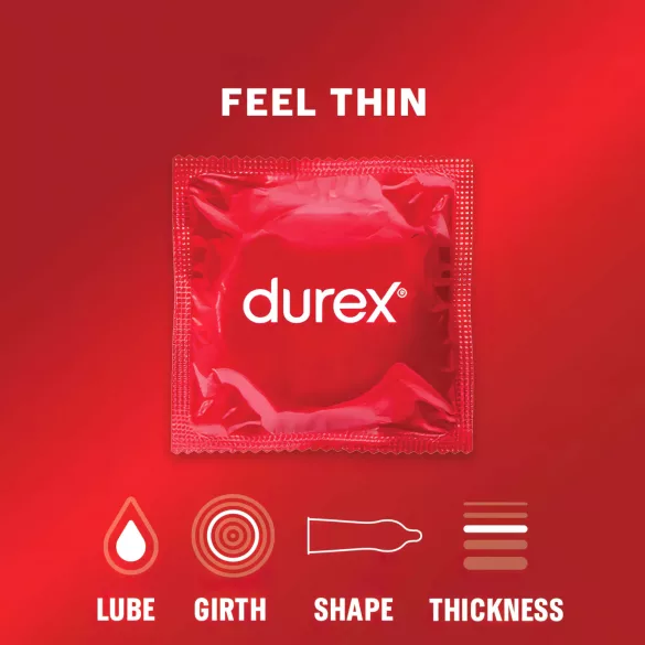 Durex - prezerwatywy ultracienkie - naturalne wrażenia - 3 sztuki