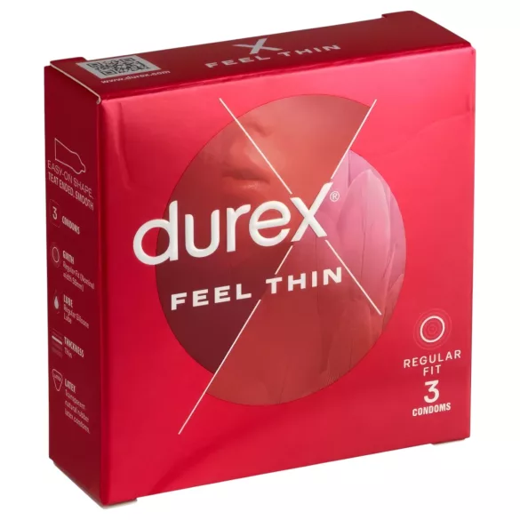 Durex - prezerwatywy ultracienkie - naturalne wrażenia - 3 sztuki