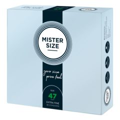 Cienkie prezerwatywy Mister Size - 47 mm (36 sztuk)