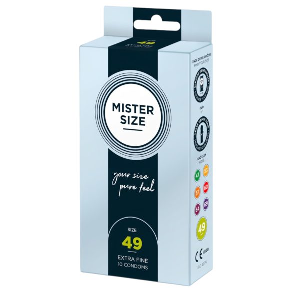 Mister Size cienkie prezerwatywy - 49mm (10 szt.)