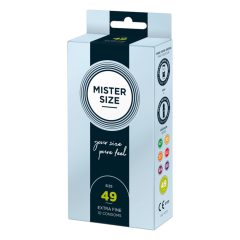 Cienka prezerwatywa Mister Size - 49 mm (10 sztuk)