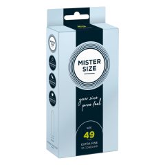 Cienka prezerwatywa Mister Size - 49 mm (10 sztuk)