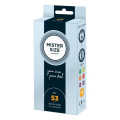 Cienka prezerwatywa Mister Size - 53 mm (10 sztuk)