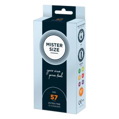 Cienka prezerwatywa Mister Size - 57 mm (10 sztuk)