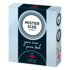 Cienka prezerwatywa Mister Size - 60 mm (3 sztuki)