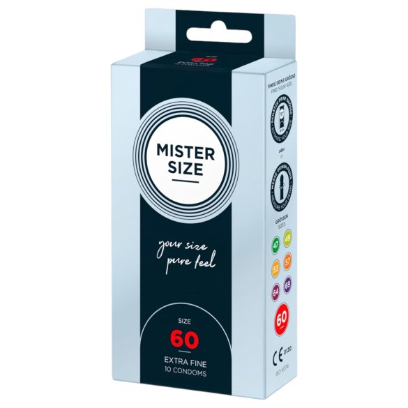 Mister Size cienkie prezerwatywy - 60mm (10 sztuk)