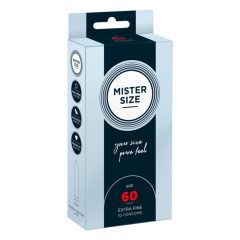 Cienka prezerwatywa Mister Size - 60 mm (10 sztuk)