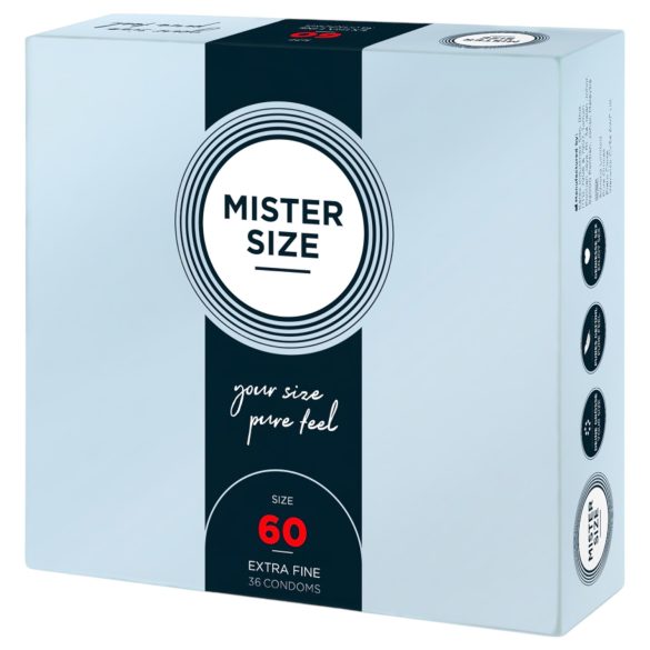 Mister Size cienkie prezerwatywy - 60 mm (36 szt.)