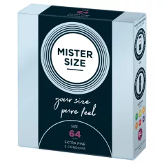 Mister Size - prezerwatywy ultracienkie - 64mm - 3 sztuki