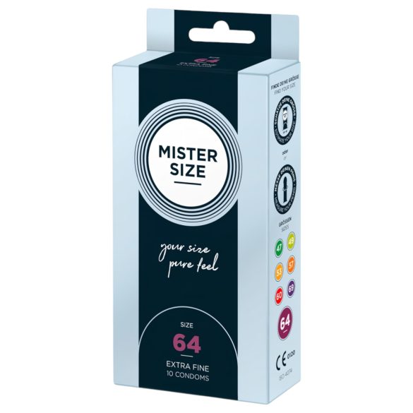 Mister Size cienkie prezerwatywy - 64mm (10 szt.)