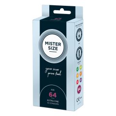Cienka prezerwatywa Mister Size - 64 mm (10 sztuk)