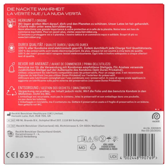 Durex - prezerwatywy XXL (30 szt.)
