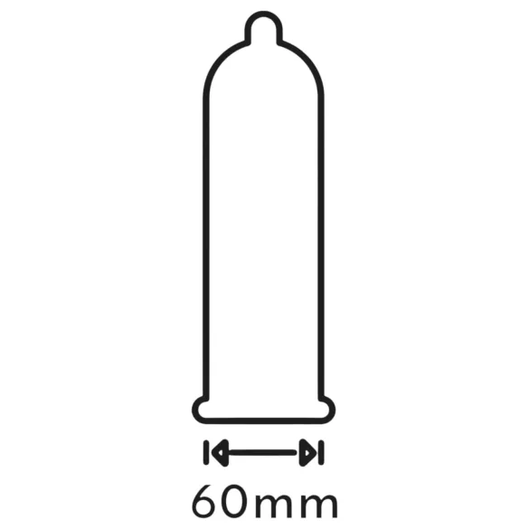 Secura Padlizsán - prezerwatywy extra duże - 60mm - 48 sztuk