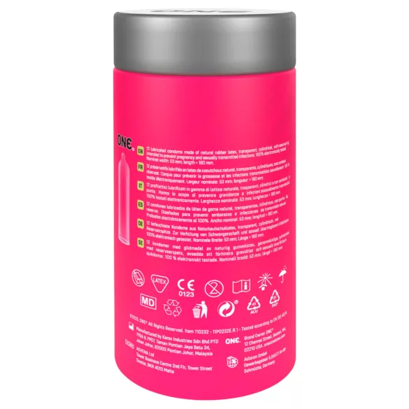 ONE Flavor Waves - prezerwatywy smakowe - mix smaków - 12 sztuk