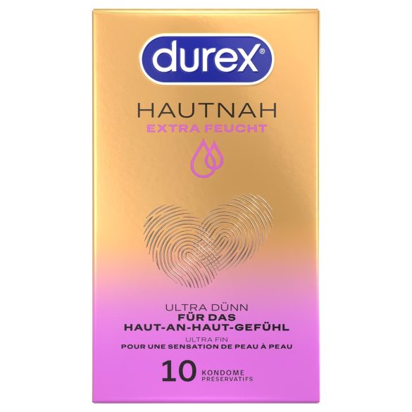 Durex Hautnah - prezerwatywy ultra cienkie - dodatkowo nawilżane - 10 sztuk