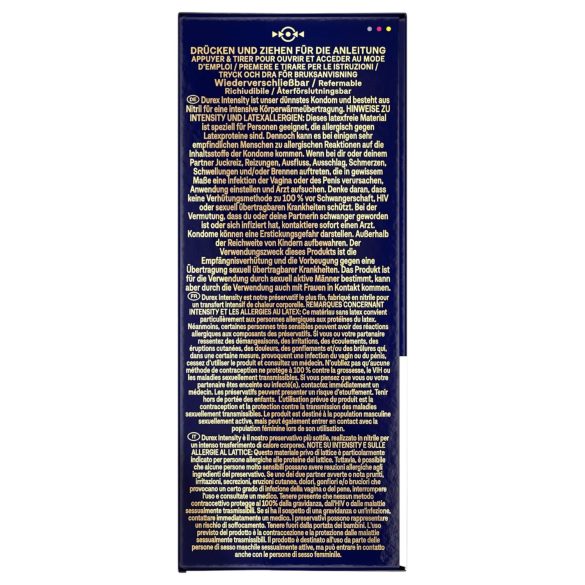 Durex Intensity - prezerwatywy cienkie bez lateksu - 20 sztuk