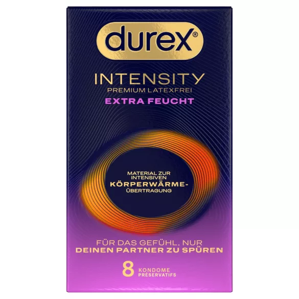 Durex Intensity - dodatkowo nawilżane prezerwatywy bezlateksowe (8 szt.)
