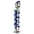 Icicles No. 5 - szklany dildo spiralny - przezroczysty niebieski