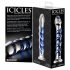 Icicles Nr. 5 - szklany dildo spiralny (przezroczysto-niebieski)