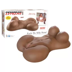   Pipedream Fuck Me Silly Sista - brązowy kobiecy tors masturbator (5,7 kg)