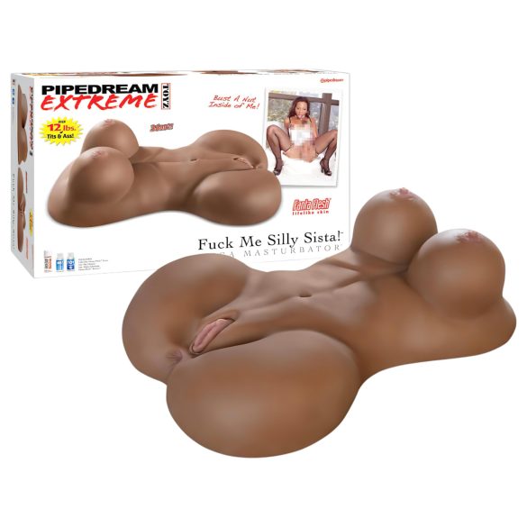 Fuck Me Silly Sista – brązowy kobiecy tors