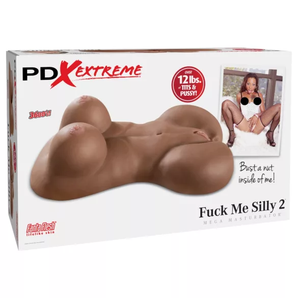 Pipedream Fuck Me Silly Sista - brązowy kobiecy tors masturbator (5,7 kg)