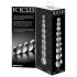 Icicles No. 2 - Szklany Dildo w Kształcie Kuli (Przezroczysty)