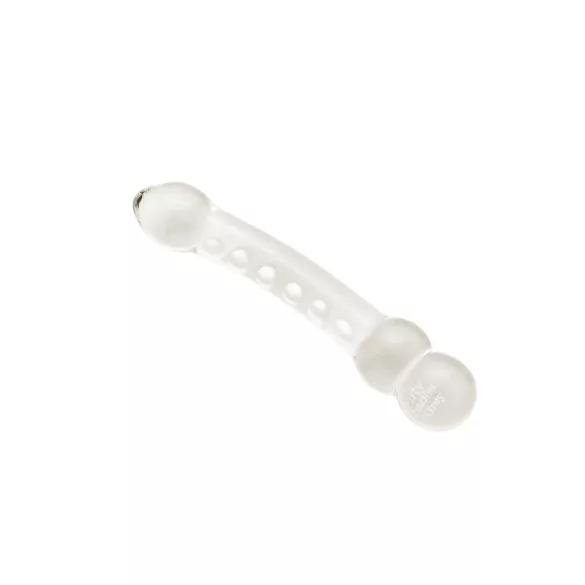 Fifty Shades of Grey - dildo szklane - gładki - przezroczysty/szary