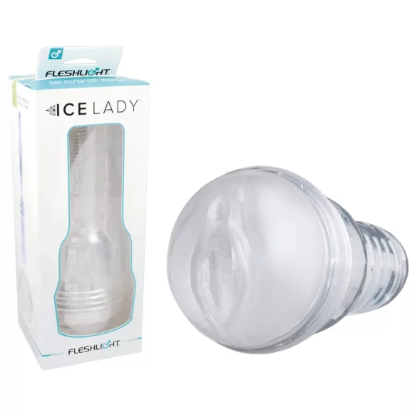 Fleshlight Ice Lady - masturbator - przezroczysta pochwa - realistyczny