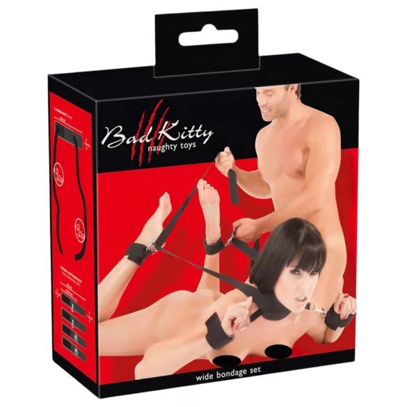 Bad Kitty - zestaw do bondage - komplet akcesoriów do krępowania