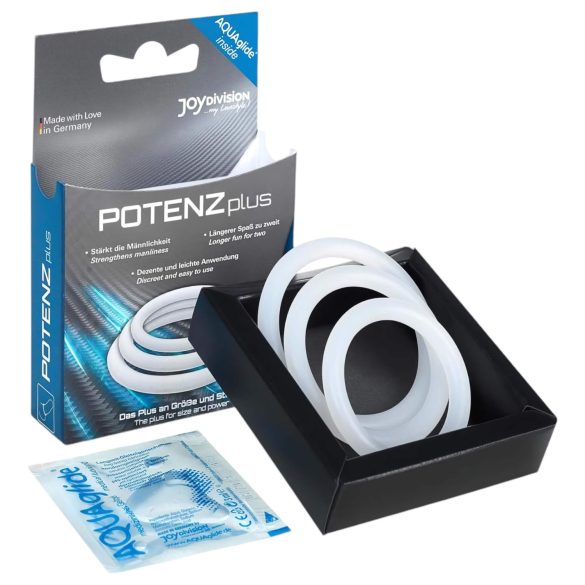 Zestaw POTENZplus pierścieni na penisa (3 szt.)