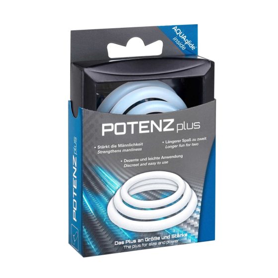 Pierścień na penisa POTENZplus - zestaw (3szt)