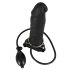 You2Toys - Nadmuchiwany Strapon - pusty, silikonowy dildo (czarny)