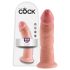 King Cock 9 - naturalny realistyczny dildo z przyssawką (23 cm)