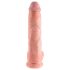 King Cock - duży realistyczny dildo z jądrami - 25 cm - kolor cielisty