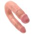 King Cock podwójne dildo (średnie) - naturalne