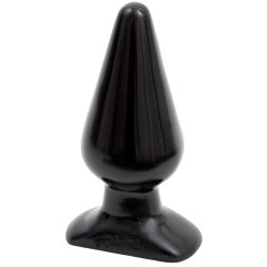   Czarny korek analny Doc Johnson - klasyczny, duży - (14,5 cm)