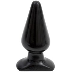   Czarny korek analny Doc Johnson - klasyczny, duży - (14,5 cm)