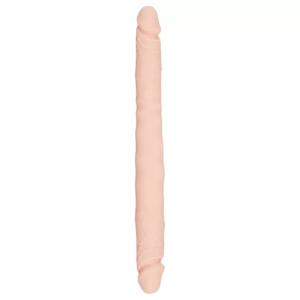 You2Toys - podwójny dildo - silikonowy - kolor naturalny