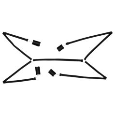   Bad Kitty - kajdanki do łóżka - zestaw pluszowy 5-częściowy