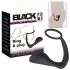 Black Velvet - plug analny z pierścieniem (czarny)