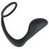 Black Velvet - plug analny z pierścieniem (czarny)