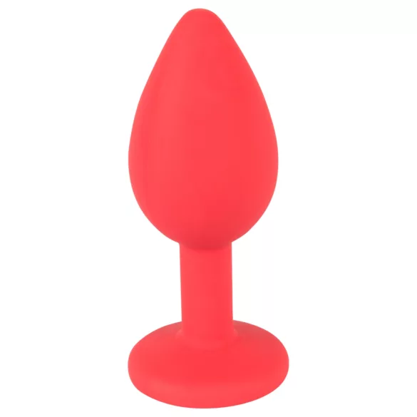 You2Toys - Colorful JOY - silikonowy korek analny - mały (czerwony)