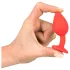 You2Toys - Colorful JOY - silikonowy korek analny - mały (czerwony)